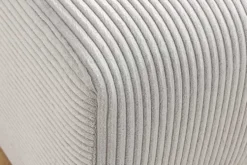 Moderner Hocker ELEGANCIA 110cm champagner beige Cord Fußhocker Sitzhocker