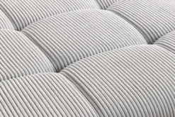 Moderner Hocker ELEGANCIA 110cm champagner beige Cord Fußhocker Sitzhocker