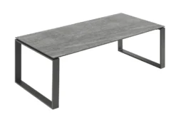 Moderner In- und Outdoor Esstisch FLOATING 210cm anthrazit Keramik Gartentisch wetterfest