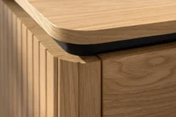 Moderner Nachttisch ATELIER 55cm Eiche Beistelltisch mit Schubladen
