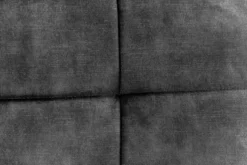 Moderner Sessel SCANDINAVIA grau Samt schwarze Metallbeine mit Armlehnen