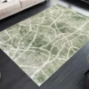 Moderner Teppich JUNGLE 230x160cm grün beige Flachgewebe Indoor-Teppich