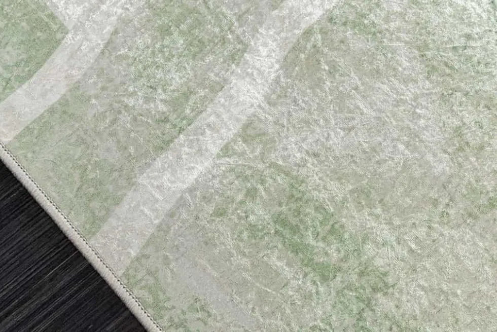 Moderner Teppich JUNGLE 230x160cm grün beige Flachgewebe Indoor-Teppich