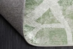 Moderner Teppich JUNGLE 230x160cm grün beige Flachgewebe Indoor-Teppich