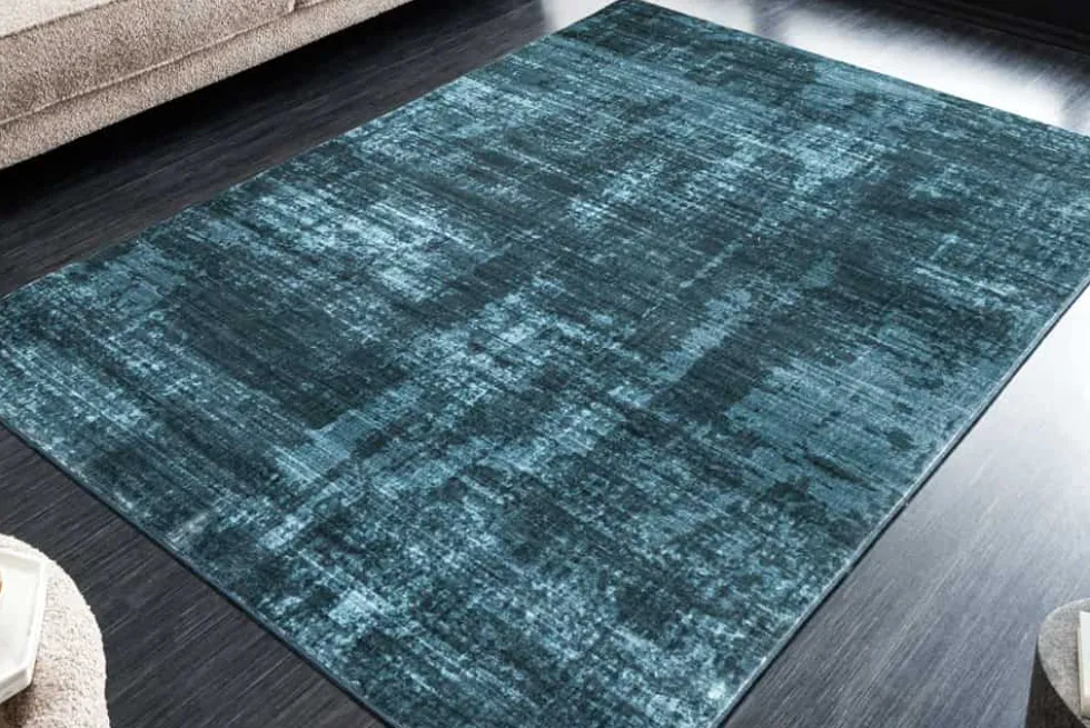 Moderner Teppich SOFT TOUCH 230x160cm blau Kurzflor Indoor-Teppich