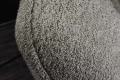 Modernes Big Sofa ROYAL 295cm grau Bouclé Federkern XXL-Couch inkl. Kissen