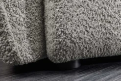 Modernes Big Sofa ROYAL 295cm grau Bouclé Federkern XXL-Couch inkl. Kissen