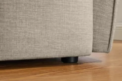 Modernes Big Sofa ROYAL 295cm greige Veloursstoff Federkern XXL-Couch