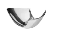 Moderne Schale ABSTRACT 30cm Aluminium poliert Dekoration