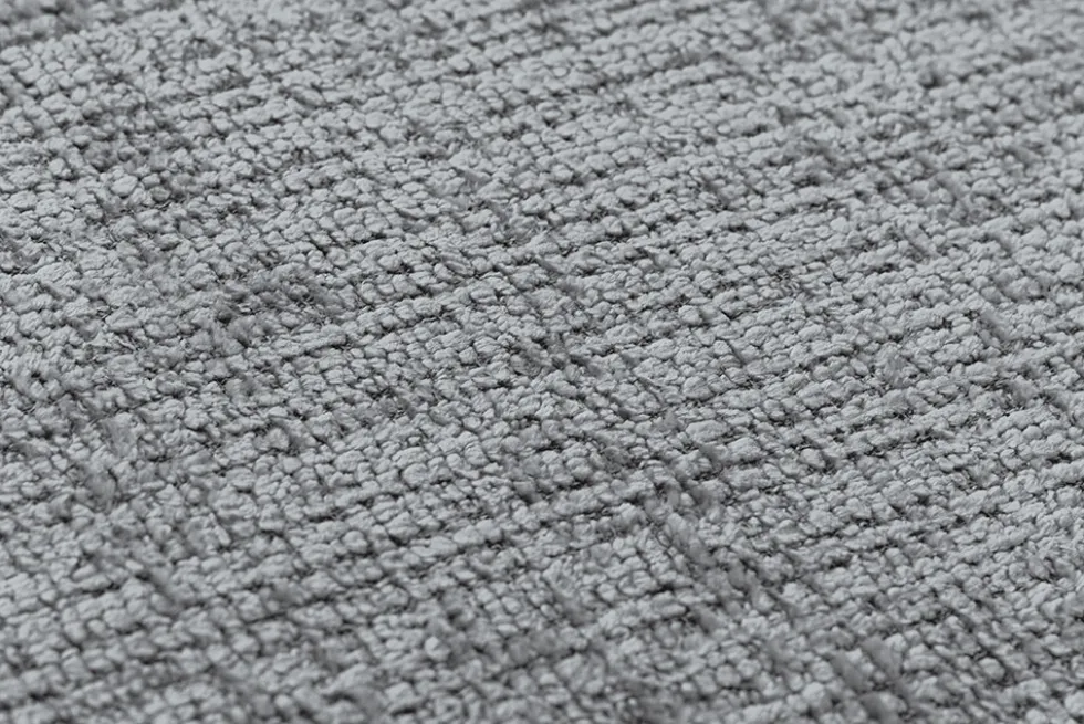 Modernes Ecksofa BOSSA NOVA 265cm grau Chenille 3-Sitzer Couch L-Form