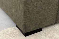 Modernes Ecksofa CITY 240cm grün Strukturstoff 3-Sitzer Couch inkl. Kissen