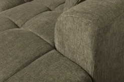 Modernes Ecksofa CITY 240cm grün Strukturstoff 3-Sitzer Couch inkl. Kissen