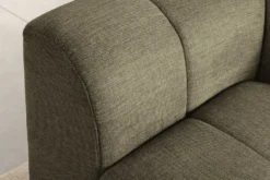 Modernes Ecksofa CITY 240cm grün Strukturstoff 3-Sitzer Couch inkl. Kissen