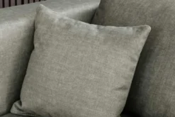 Modernes Ecksofa NORWAY 250cm taupe Vogue Velours Samt Schlafsofa mit Stauraum