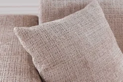 Modernes Ecksofa SIGNATUR 260cm beige Chenille Cremona beidseitig stellbar inkl. Kissen