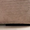 Modernes Ecksofa ZERO GRAVITY 240cm greige Cord 3-Sitzer Couch L-Form