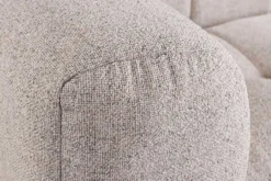 Modernes Ecksofa ZERO GRAVITY 240cm graphit beige Strukturstoff 3-Sitzer Couch