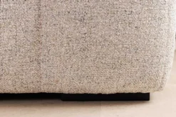 Modernes Ecksofa ZERO GRAVITY 240cm graphit beige Strukturstoff 3-Sitzer Couch