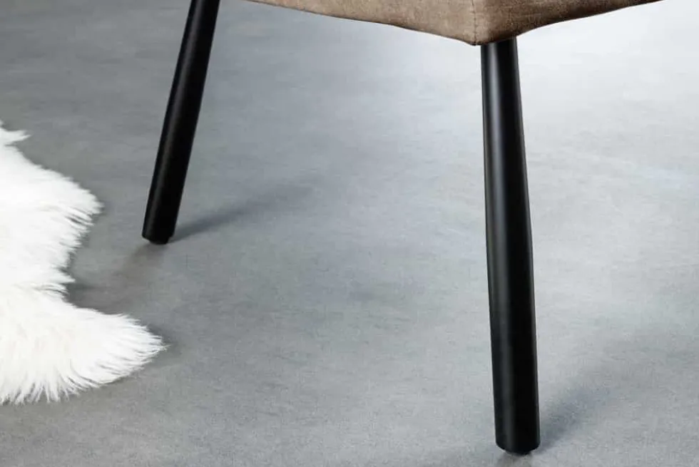 Moderne Sitzbank BIG GEORGE 160cm taupe Flachgewebe Taschenfederkern schwarz