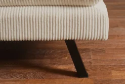 Modernes Schlafsofa COCOONING 190cm beige Cord 3-Sitzer Couch