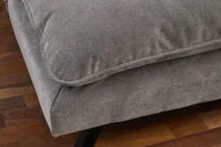 Modernes Schlafsofa COCOONING 190cm grau Chenillestoff 3-Sitzer Couch