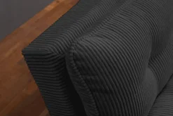 Modernes Schlafsofa COCOONING 190cm grau Cord 3-Sitzer Couch