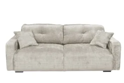 Modernes Schlafsofa DIAMOND 235cm taupe Chenille Cremona mit Stauraum 3-Sitzer Couch