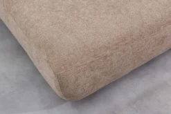 Modernes Schlafsofa ELYPSE 200cm greige Chenille 3-Sitzer Couch inkl. Kissen