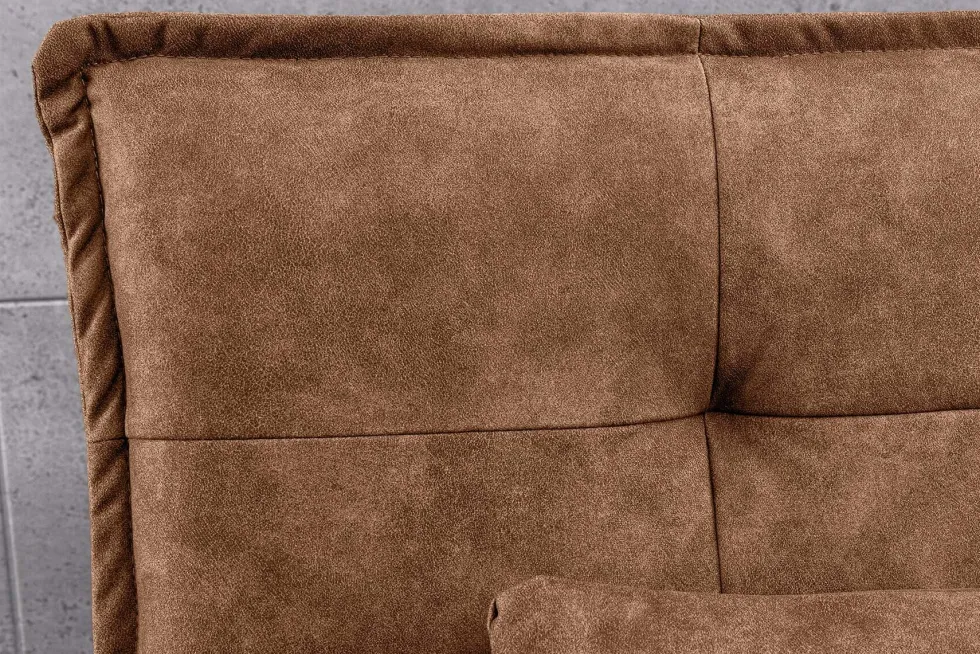 Modernes Schlafsofa JAZZ 190cm antik braun Microfaser 3-Sitzer Couch