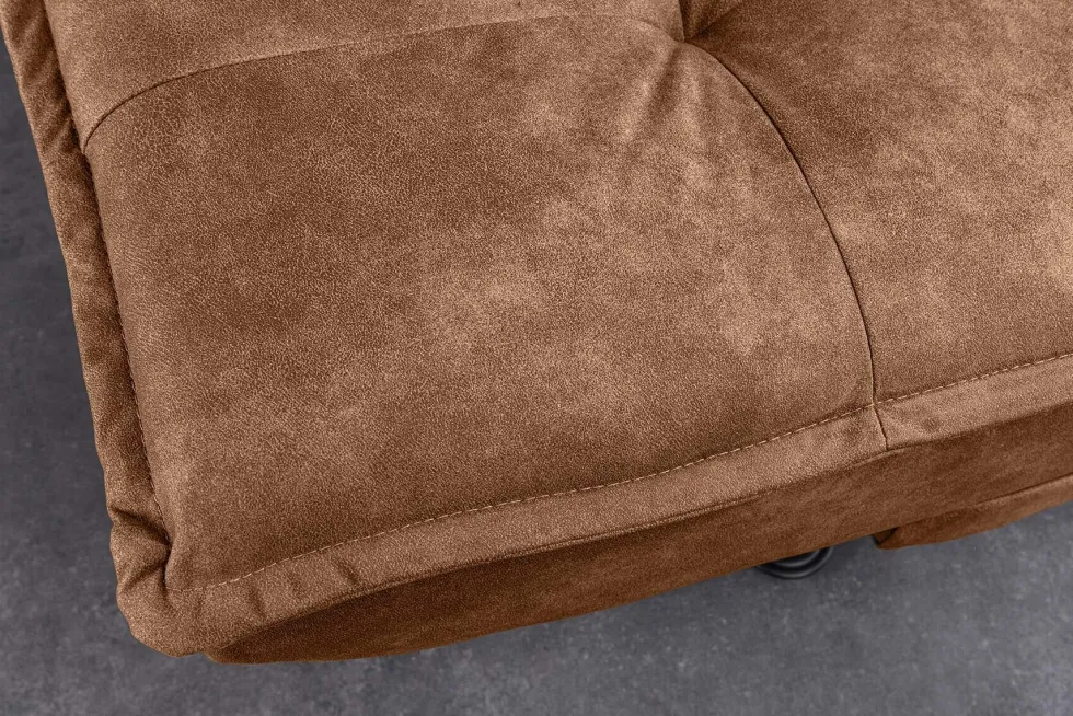 Modernes Schlafsofa JAZZ 190cm antik braun Microfaser 3-Sitzer Couch