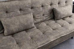 Modernes Schlafsofa JAZZ 190cm antik taupe Microfaser 3-Sitzer Couch