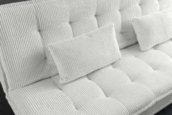 Modernes Schlafsofa JAZZ 190cm beige Cord 3-Sitzer Couch