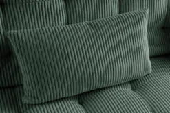 Modernes Schlafsofa JAZZ 190cm grün Cord 3-Sitzer Couch