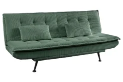 Modernes Schlafsofa JAZZ 190cm grün Cord 3-Sitzer Couch