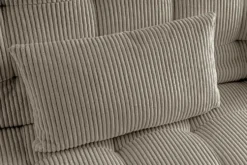 Modernes Schlafsofa JAZZ 190cm greige Cord 3-Sitzer Couch