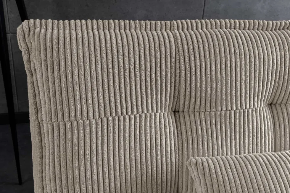 Modernes Schlafsofa JAZZ 190cm greige Cord 3-Sitzer Couch