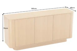 Modernes Sideboard VALHALLA WOOD 160cm natur Eichenholz Kommode