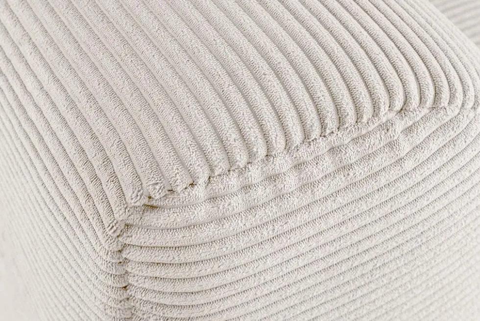Modernes Sofa ZERO GRAVITY 240cm beige Cord 3-Sitzer Couch