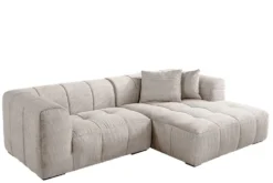 Modernes Sofa ZERO GRAVITY 240cm beige Cord 3-Sitzer Couch