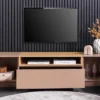 Modernes TV-Board LOFT 160cm natur grau beige greige drei Fächer Schublade