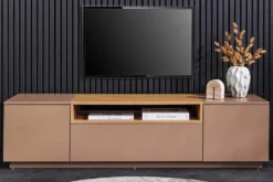Modernes TV-Board LOFT 160cm natur grau beige greige drei Fächer Schublade