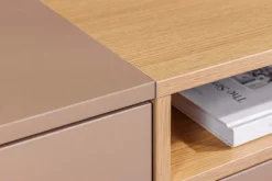 Modernes TV-Board LOFT 160cm natur grau beige greige drei Fächer Schublade