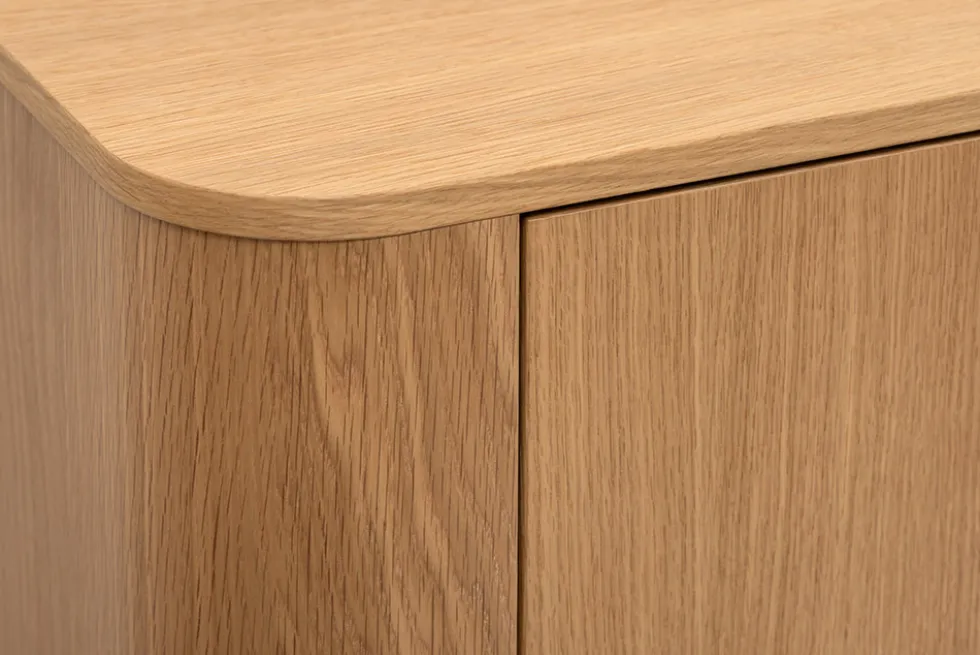 Modernes TV-Board VALHALLA WOOD 180cm natur Eichenholz Lowboard mit Stauraum