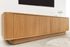 Modernes TV-Board VALHALLA WOOD 180cm natur Eichenholz Lowboard mit Stauraum