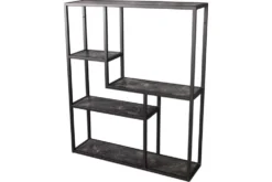 Modernes Wandregal SLIM LINE 90cm graphit Metall hängend