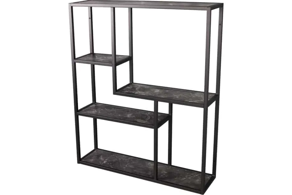 Modernes Wandregal SLIM LINE 90cm graphit Metall hängend