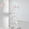 Modernes Weinregal FLAME 93cm silber für 9 Flaschen Flaschenhalter