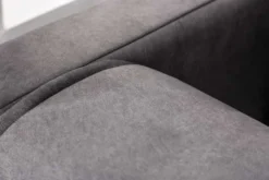 Modernes XXL Ecksofa CLAN 320cm anthrazit Samt Bigsofa inkl. Kissen