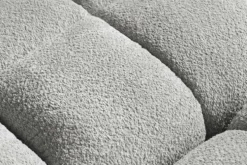 Modernes XXL Sofa CLOUD 260cm grau Bouclé Bigsofa Federkern inkl. Kissen