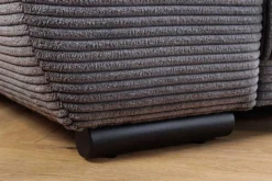 Modernes XXL Sofa ELEGANCIA 285cm anthrazit Cord inklusive Kissen Bigsofa